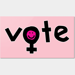 Vote for Womens Rights Female Gender Symbol Posters and Art
